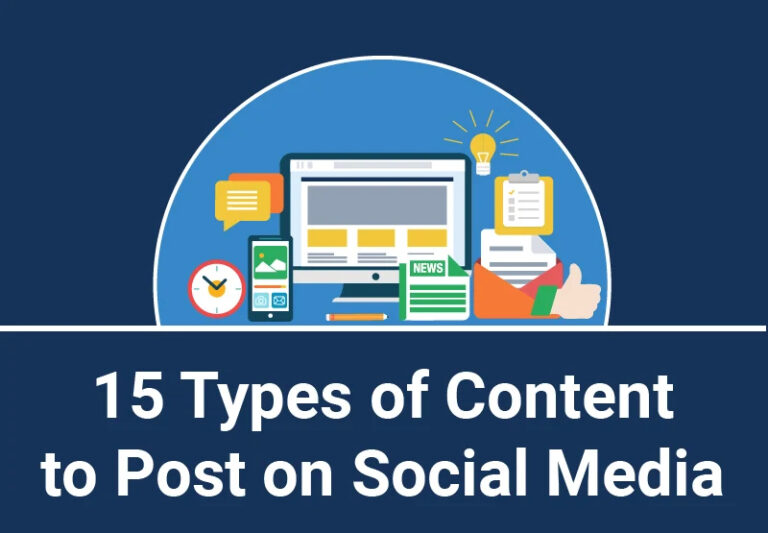 Weekly Infographic: 15 Types of Content to Post on Social Media to Keep ...